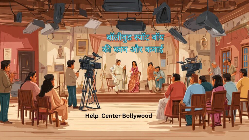 Spot boy Working on a Bollywood Film Set