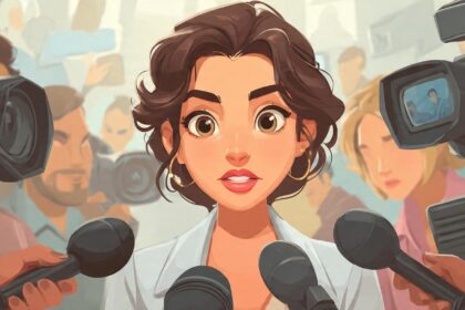 “Bollywood Celebrity Statements 2026 feature image of a fictional celebrity giving a viral media statement”