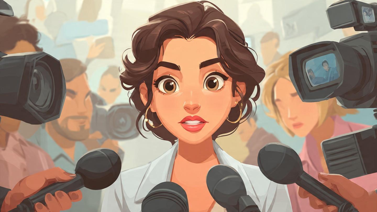 “Bollywood Celebrity Statements 2026 feature image of a fictional celebrity giving a viral media statement”
