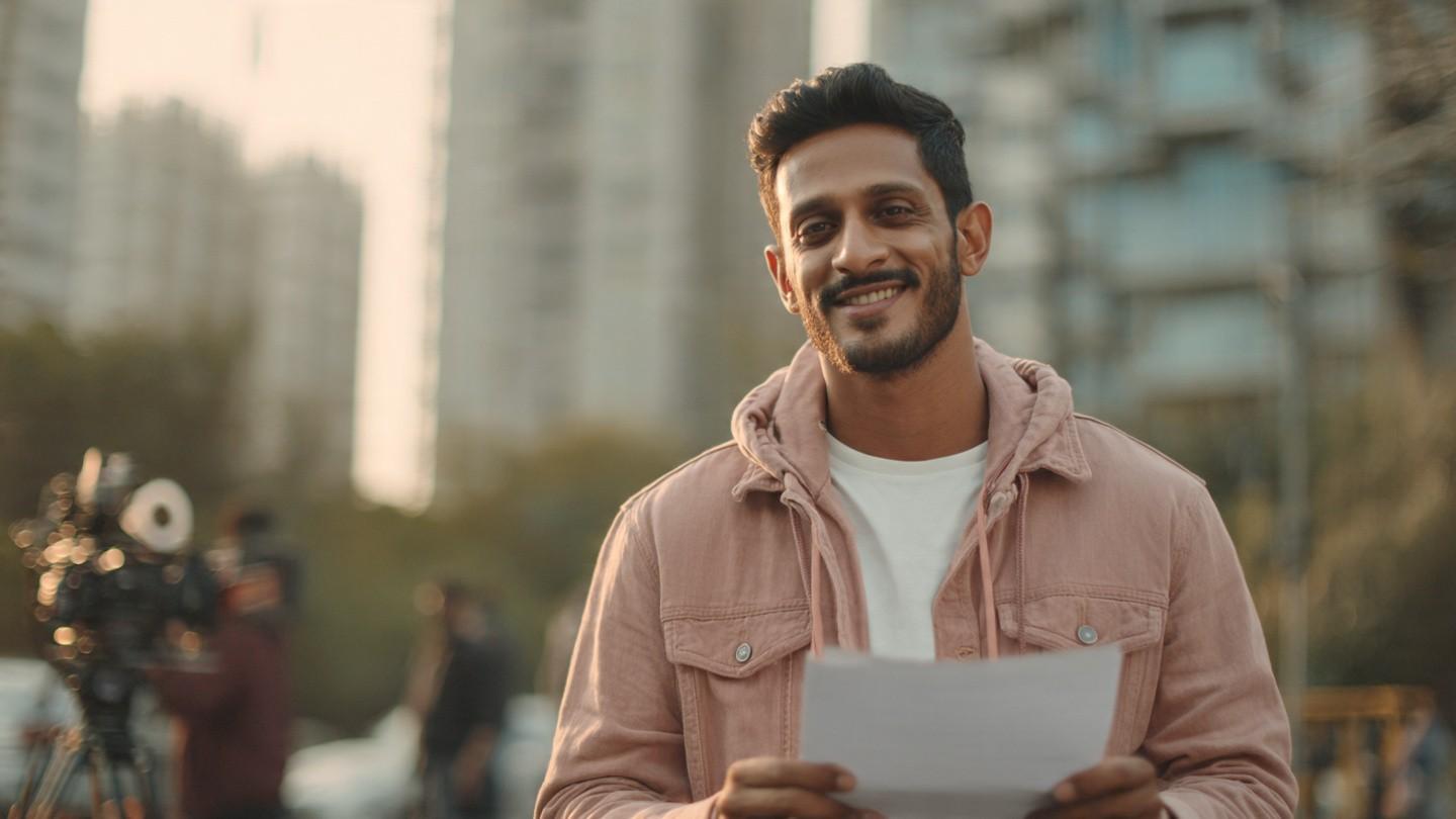New Actor Salary in India – aspiring actor attending an audition in Mumbai film industry