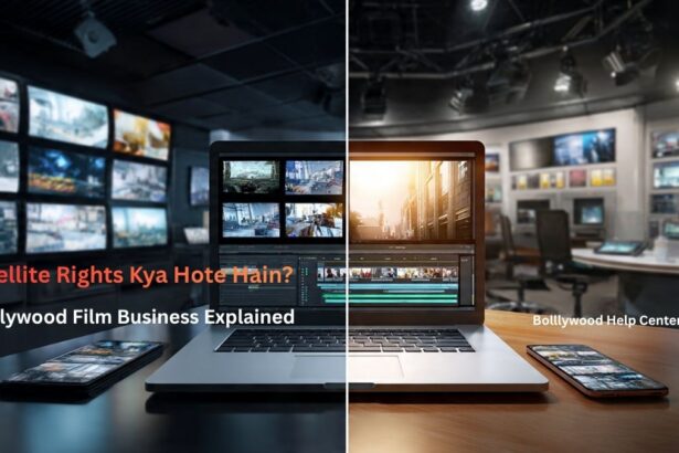 Bollywood film industry explaining satellite rights and movie business rights concept