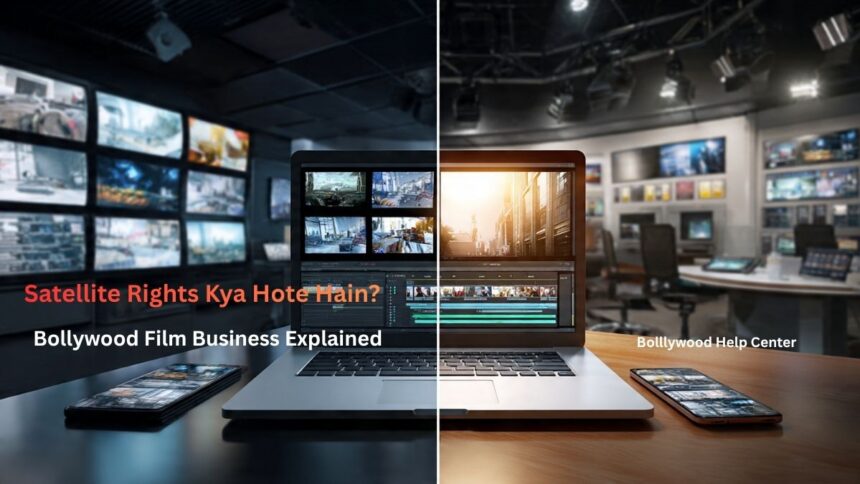 Bollywood film industry explaining satellite rights and movie business rights concept