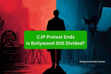 CJP Protest Ends – symbolic illustration showing Bollywood divided after the protest ended
