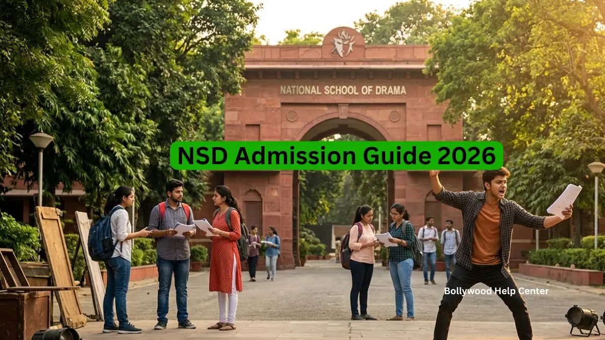 National School of Drama (NSD), New Delhi campus with aspiring acting students practicing theatre.