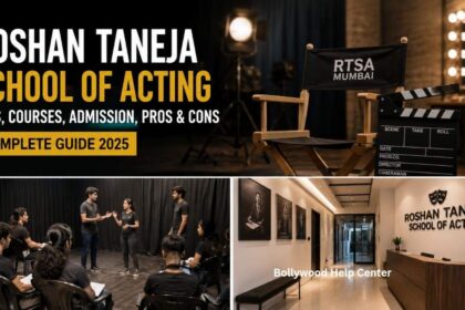Roshan Taneja School of Acting acting class with students practicing camera and method acting