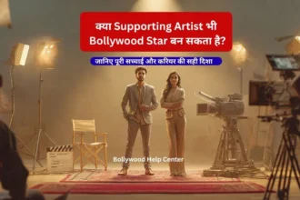 Supporting Artist in Bollywood dreaming of becoming a successful actor on a professional film set