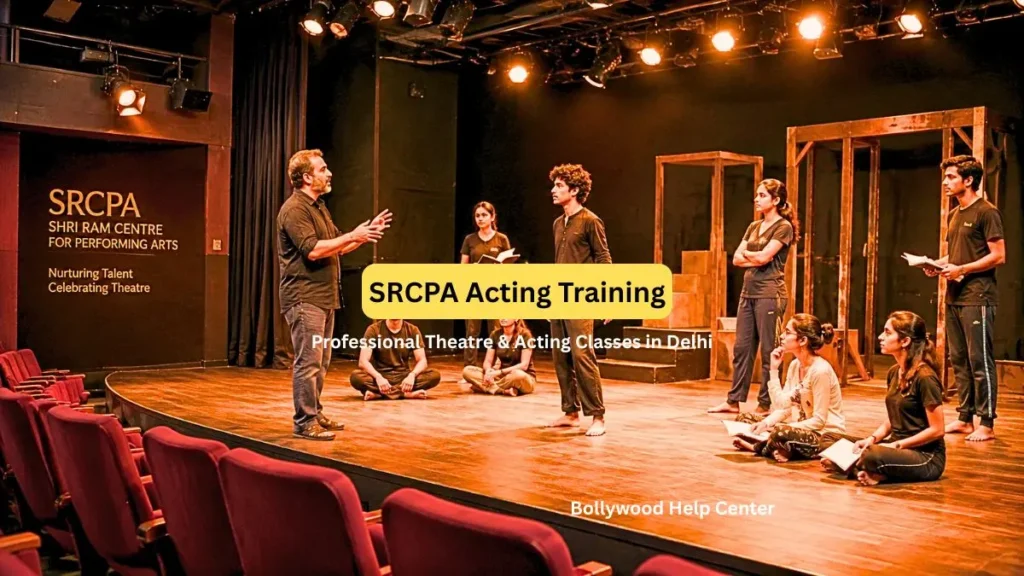 Students attending an acting workshop at Shri Ram Centre for Performing Arts (SRCPA)